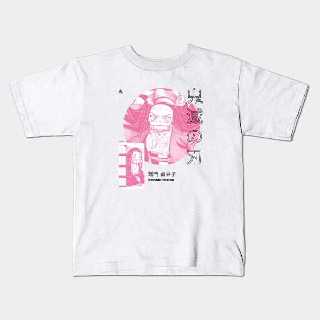 Nezuko Kamado Demon Slayer Kimetsu no Yaiba #2 Kids T-Shirt by Florcorte